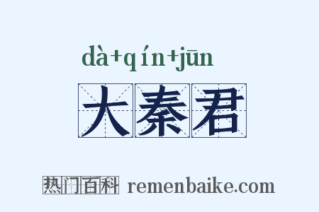 大秦君是什么意思的图片